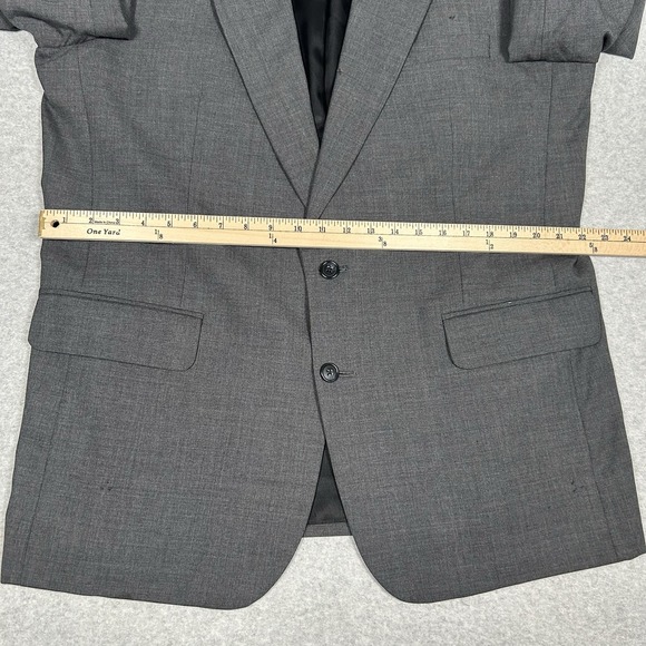 Vintage Burberrys Men's Blazer Sport Coat Jacket 100% Wool Gray FLAWS SEE PICS - Picture 9 of 16